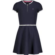 Tommy Hilfiger Toddler Girls Quarter Zip Dress - Navy Blue