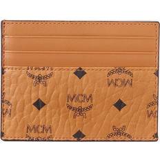 Card Cases MCM Visetos Original New Card Case w/ Slit Pocket Mini - Tan