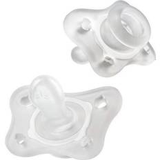 Chicco PhysioForma Silicone Mini Orthodontic Pacifier 0-2m Clear 2pk