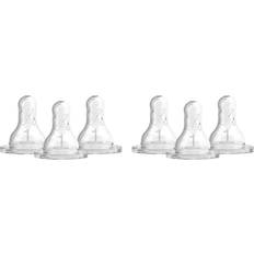 Dr. Brown's Baby Bottle Accessories Dr. Brown's Narrow Baby Bottle Nipples Level 1 Slow Flow 0m 6pk