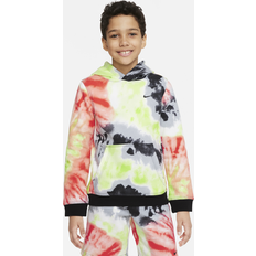 Nike Kids' Sportswear Club Tie-Dye Pullover Hoodie Allover Print