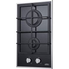 Summit Cooktops Summit GC2BGL 2-Burner Gas-On-Glass Cooktop