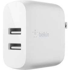 Belkin Chargers Batteries & Chargers Belkin ï¿½ 24W Dual USB-A Wall Charger And USB-A-To-Lightning Cable, White