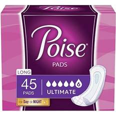 Intimate Hygiene & Menstrual Protections Ultimate Absorbency Incontinence Pads, Long Length, 45 Count