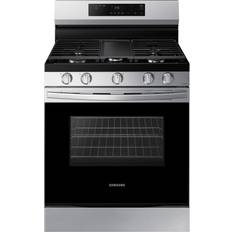SteamClean Gas Ranges Samsung NX60A6111SS Stainless Steel