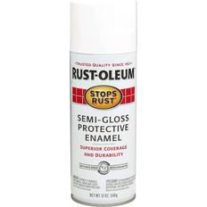 White - Wood Paints Rust-Oleum Stops Protective Enamel Spray Wood Paint White