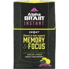 L-Tyrosine Supplements Onnit AlphaBRAIN Instant Memory & Focus Blackberry Lemonade 3.9g 30