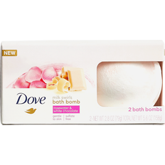 Bath Bombs Dove Milk Swirls Bath Bombs Rosewater & White Chocolate 2-pack