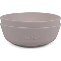 Filibabba Silicone Bowl 2-pack Warm Grey