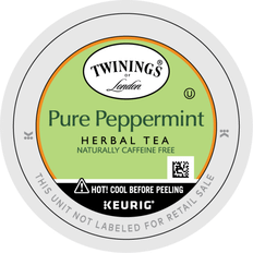 Decaffeinated Beverages Twinings Naturally Caffeine Free Tea K-Cups Pure Peppermint