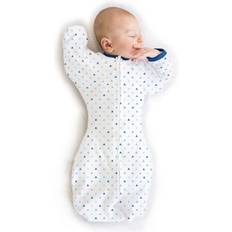 Swaddle Designs Transitional Sack Wearable Blanket Blue Tiny Triangles M 3-6 Months