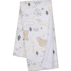 Lambs & Ivy Comforter Blankets Lambs & Ivy Disney Baby Pooh and the Hundred Acre Woods White Baby Blanket