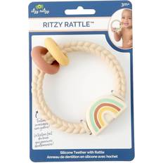 Teething Toys Itzy Ritzy Rainbow Rattle Teether Cream