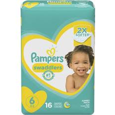 Grooming & Bathing Pampers Swaddlers Diapers Jumbo Size 6 16pcs