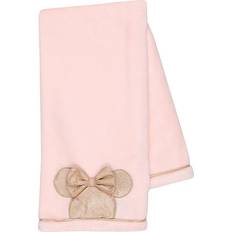 Disney Lambs & Ivy Baby Pink/Rose Gold Minnie Mouse Appliqued Baby Blanket