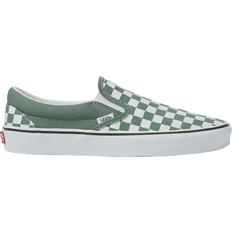 Vans Women Low Shoes Vans Color Theory Classic - Checkerboard Duck Green