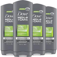 Dove Men + Care Extra Fresh Micromoisture Body + Face Wash 532ml 4-pack