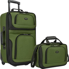 Lila Koffer-Sets U.S. Traveler Rio Rugged Expandable Carry-On Luggage - Set of 2