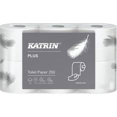 Katrin Toilettenpapier Katrin 104872 Plus toalett 250 toalettpapper, 3 48-pack