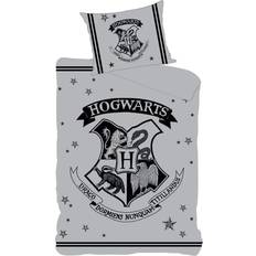Harry Potter Sengetøy Harry Potter Hogwarts Duvet Dynetrekk Grå