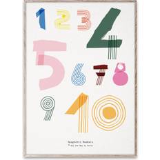 Plakate & Poster Paper Collective Spaghetti Numbers 50x70 Cm Posters Munken 50x70cm