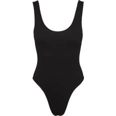 Vero Moda Women's seamless tank bodysuit, Black