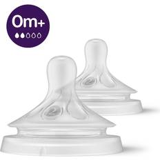 Baby Bottle Accessories Philips Avent 0m NEW Natural Baby Bottles Nipples 2-Pack