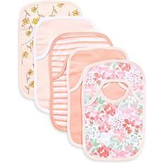 Burt's Bees Baby Pacifiers & Teething Toys Burt's Bees Baby 5-Pack Tossed Succulent Organic Cotton Bibs In Pink Dawn Dawn 5 Pack