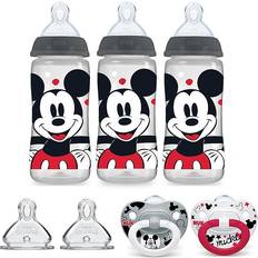 Nuk Disney Smooth Flow Bottle & Pacifier Newborn Set, Mickey Mouse, 0 Months