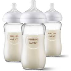 Avent bottles Baby Care Philips Avent 3-Pack Natural 8 Oz. Glass Bottles Clear Clear 8 Oz