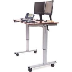 Table Stand Screen Mounts Luxor 48" Crank Adjustable Stand-Up Desk