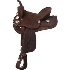 Equestrian Tough-1 King Series Suede Seat Synthetic Trail Saddle