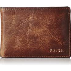 Fossil Wallets Fossil Derrick Leather Slim Minimalist Bifold Front Pocket Wallet, Brown, Model: ML3709200