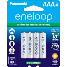 Batteries & Chargers Panasonic BK4MCCA4BA Eneloop INCHaaa INCH Rechargable Batteries (4-pack)