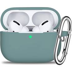 Apple airpods pro 2019 Headphones R-fun Case with Keychain for AirPods Pro