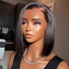 Extensions & Wigs Luvme Undetectable Invisible Lace Side Part Bob Wig 10 inch Natural