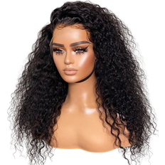 Hair Products Luvme Invisible Lace Water Wave Frontal Lace Wig 14 inch Natural Black