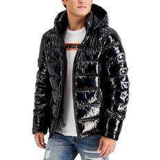 Guess Clothing Guess Men's Holographic Hooded Puffer Jacket - Black