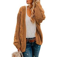 Astylish Womens Open Front Long Sleeve Chunky Knit Cardigan