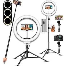 LED Ring light Dual Stand 10"