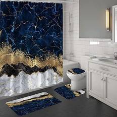MitoVilla Shower Curtain Sets 4 Pcs