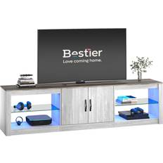 Glasses Furniture LED TV Stand TV Bench 70.8x18.3"
