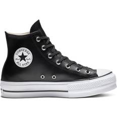 Converse Leather Sneakers Converse Chuck Taylor All Star Lift Leather High Top W - Black/White