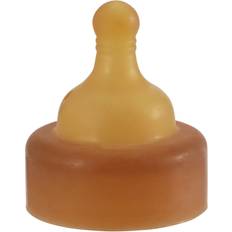 Tåteflasketilbehør på salg Hevea Wide Neck Baby Glass Bottle Nipple Slow Flow