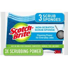 Cleaning Sponges 3M Scotch-Brite 3-Count Non-Scratch Scrub Sponge