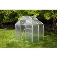 Lean-to Greenhouses Ogrow Aluminium Greenhouse Walk-In X 4'- Sliding Roof Vent