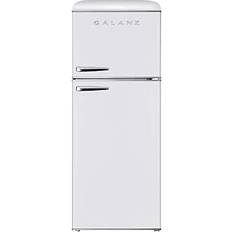 White retro fridge freezer Galanz GLR10TWEEFR Retro White