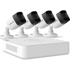 Auto Focus Webcams Defender Ultra HD 4K (8MP) 1TB Wired Security Camera System with 4 Night Vision Cameras
