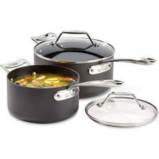 Saucepan Set Cookware Sets All-Clad Essentials Cookware Set with lid 2 Parts
