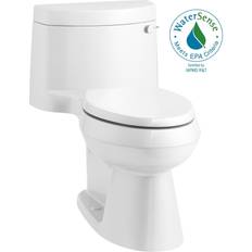 Kohler Water Toilets Kohler Cimarron 1-piece 1.28 GPF Single Flush Elongated Toilet in White